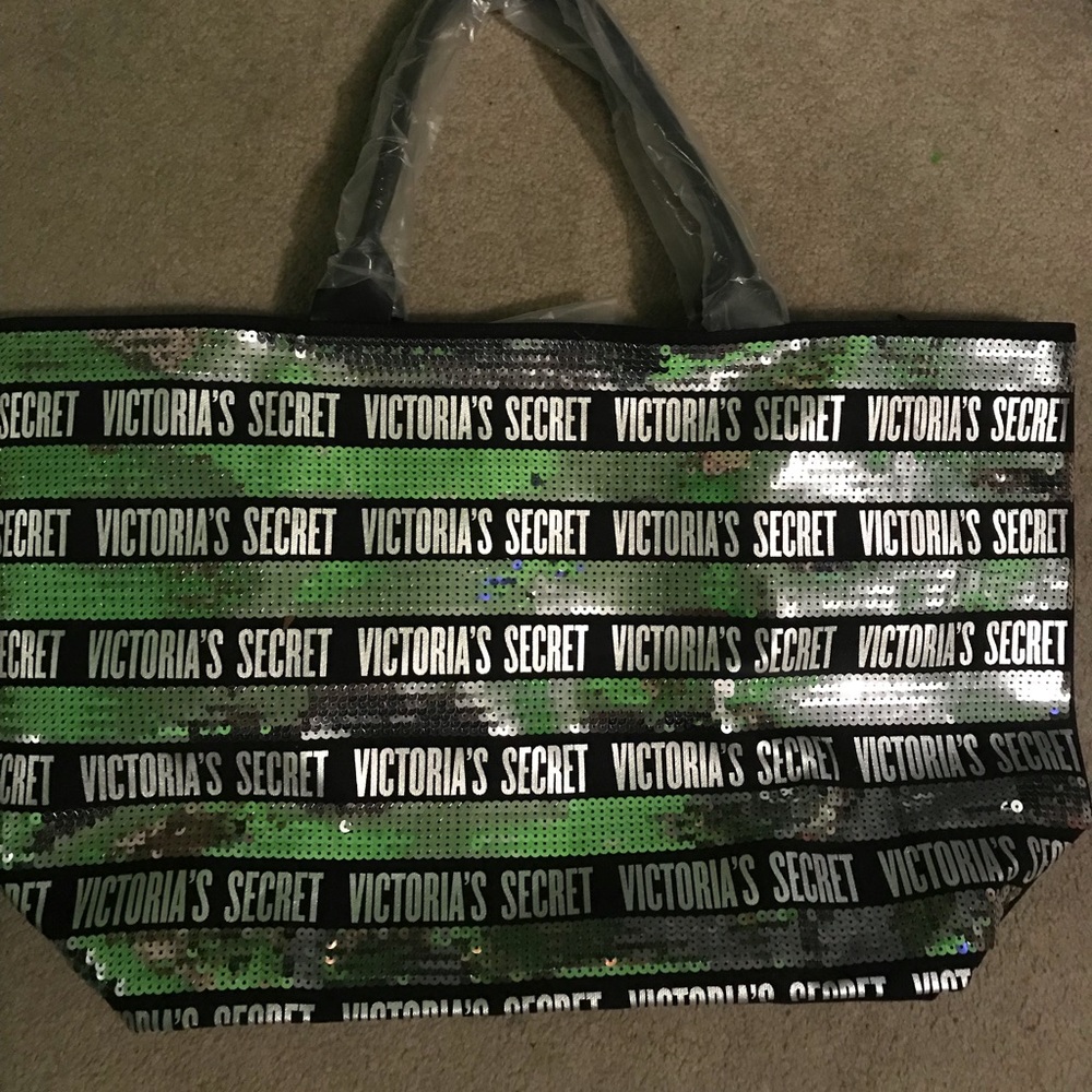 Sequin Victoria’s Secret tote bag